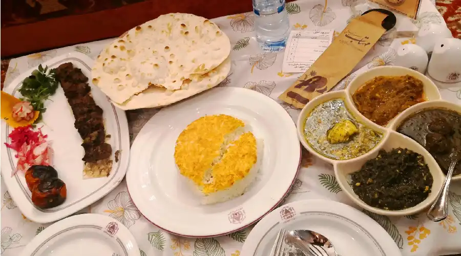 منوی رستوران مهتاب: