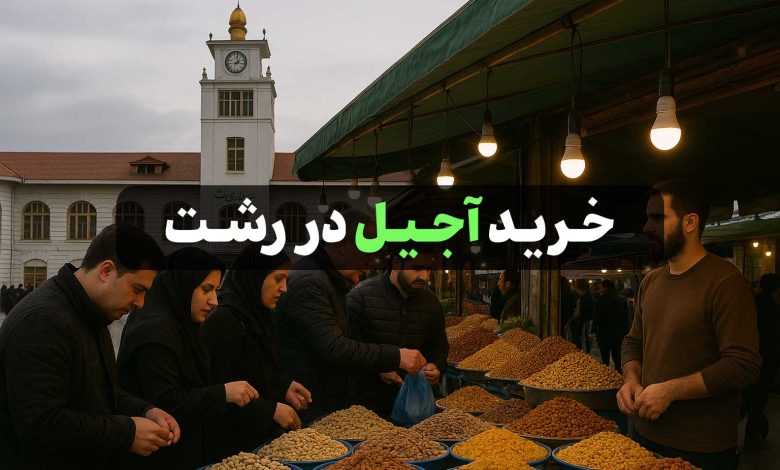 فروشگاه های اجیل فروشی در رشت